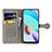 Leather Case Stands Fashionable Pattern Flip Cover Holder S03D for Xiaomi Redmi 10 (2022)