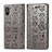 Leather Case Stands Fashionable Pattern Flip Cover Holder S03D for Xiaomi Redmi 9A