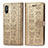 Leather Case Stands Fashionable Pattern Flip Cover Holder S03D for Xiaomi Redmi 9A