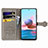 Leather Case Stands Fashionable Pattern Flip Cover Holder S03D for Xiaomi Redmi Note 10 4G