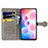 Leather Case Stands Fashionable Pattern Flip Cover Holder S03D for Xiaomi Redmi Note 10 Pro 4G