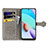 Leather Case Stands Fashionable Pattern Flip Cover Holder S03D for Xiaomi Redmi Note 11 4G (2021)