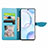 Leather Case Stands Fashionable Pattern Flip Cover Holder S04D for Huawei Honor 50 5G