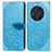 Leather Case Stands Fashionable Pattern Flip Cover Holder S04D for Huawei Honor Magic3 5G Blue