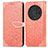 Leather Case Stands Fashionable Pattern Flip Cover Holder S04D for Huawei Honor Magic3 Pro 5G Orange