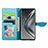 Leather Case Stands Fashionable Pattern Flip Cover Holder S04D for Huawei Honor V40 5G