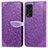 Leather Case Stands Fashionable Pattern Flip Cover Holder S04D for Huawei Honor V40 5G