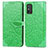 Leather Case Stands Fashionable Pattern Flip Cover Holder S04D for Huawei Honor X10 Max 5G Green