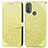 Leather Case Stands Fashionable Pattern Flip Cover Holder S04D for Motorola Moto E20