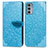 Leather Case Stands Fashionable Pattern Flip Cover Holder S04D for Motorola Moto Edge Lite 5G