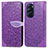 Leather Case Stands Fashionable Pattern Flip Cover Holder S04D for Motorola Moto Edge Plus (2022) 5G