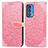 Leather Case Stands Fashionable Pattern Flip Cover Holder S04D for Motorola Moto Edge S Pro 5G