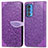 Leather Case Stands Fashionable Pattern Flip Cover Holder S04D for Motorola Moto Edge S Pro 5G