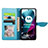 Leather Case Stands Fashionable Pattern Flip Cover Holder S04D for Motorola Moto Edge S30 5G