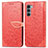 Leather Case Stands Fashionable Pattern Flip Cover Holder S04D for Motorola Moto Edge S30 5G