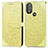 Leather Case Stands Fashionable Pattern Flip Cover Holder S04D for Motorola Moto G Play (2023)