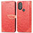 Leather Case Stands Fashionable Pattern Flip Cover Holder S04D for Motorola Moto G Play (2023)