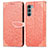 Leather Case Stands Fashionable Pattern Flip Cover Holder S04D for Motorola Moto G200 5G