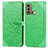 Leather Case Stands Fashionable Pattern Flip Cover Holder S04D for Motorola Moto G60