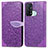 Leather Case Stands Fashionable Pattern Flip Cover Holder S04D for Oppo Reno5 A