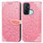 Leather Case Stands Fashionable Pattern Flip Cover Holder S04D for Oppo Reno5 A