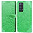 Leather Case Stands Fashionable Pattern Flip Cover Holder S04D for Oppo Reno6 Pro 5G Green