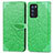 Leather Case Stands Fashionable Pattern Flip Cover Holder S04D for Oppo Reno6 Pro 5G India Green