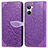 Leather Case Stands Fashionable Pattern Flip Cover Holder S04D for Realme 10 4G