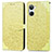 Leather Case Stands Fashionable Pattern Flip Cover Holder S04D for Realme 10 4G