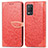 Leather Case Stands Fashionable Pattern Flip Cover Holder S04D for Realme 8 5G