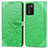 Leather Case Stands Fashionable Pattern Flip Cover Holder S04D for Realme 9 SE 5G Green