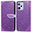 Leather Case Stands Fashionable Pattern Flip Cover Holder S04D for Realme C31