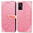 Leather Case Stands Fashionable Pattern Flip Cover Holder S04D for Realme GT 5G