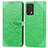 Leather Case Stands Fashionable Pattern Flip Cover Holder S04D for Realme GT Master 5G Green