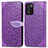 Leather Case Stands Fashionable Pattern Flip Cover Holder S04D for Realme Q3t 5G