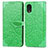 Leather Case Stands Fashionable Pattern Flip Cover Holder S04D for Samsung Galaxy A03 Core Green