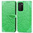 Leather Case Stands Fashionable Pattern Flip Cover Holder S04D for Samsung Galaxy A03s Green