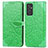 Leather Case Stands Fashionable Pattern Flip Cover Holder S04D for Samsung Galaxy A05s Green