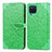 Leather Case Stands Fashionable Pattern Flip Cover Holder S04D for Samsung Galaxy A12 5G Green