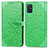 Leather Case Stands Fashionable Pattern Flip Cover Holder S04D for Samsung Galaxy A71 4G A715 Green