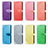 Leather Case Stands Fashionable Pattern Flip Cover Holder S04D for Samsung Galaxy F02S SM-E025F