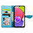 Leather Case Stands Fashionable Pattern Flip Cover Holder S04D for Samsung Galaxy F02S SM-E025F