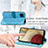 Leather Case Stands Fashionable Pattern Flip Cover Holder S04D for Samsung Galaxy F12