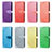 Leather Case Stands Fashionable Pattern Flip Cover Holder S04D for Samsung Galaxy M02s