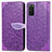 Leather Case Stands Fashionable Pattern Flip Cover Holder S04D for Samsung Galaxy S20