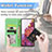 Leather Case Stands Fashionable Pattern Flip Cover Holder S04D for Samsung Galaxy S20 FE (2022) 5G