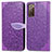 Leather Case Stands Fashionable Pattern Flip Cover Holder S04D for Samsung Galaxy S20 FE (2022) 5G