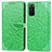 Leather Case Stands Fashionable Pattern Flip Cover Holder S04D for Samsung Galaxy S20 Green