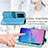 Leather Case Stands Fashionable Pattern Flip Cover Holder S04D for Samsung Galaxy S20 Ultra 5G