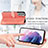 Leather Case Stands Fashionable Pattern Flip Cover Holder S04D for Samsung Galaxy S21 Plus 5G